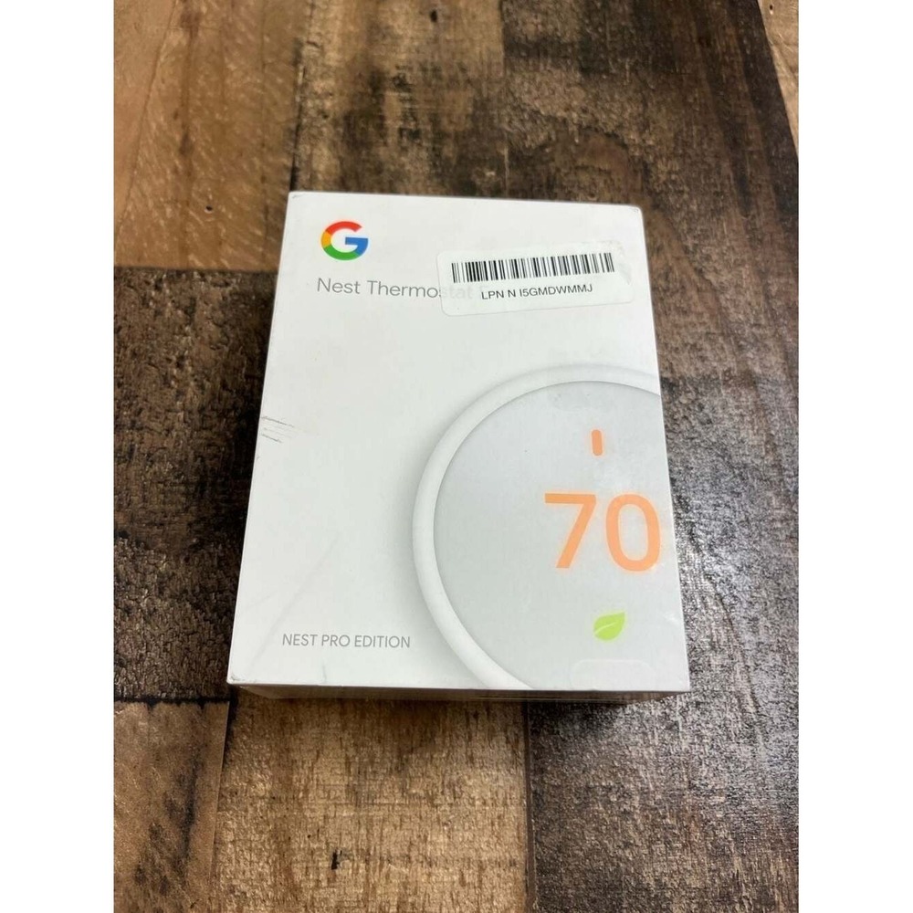 Google Nest Thermostat E Nest Pro Edition White Smart WiFi Thermostat Open Box
